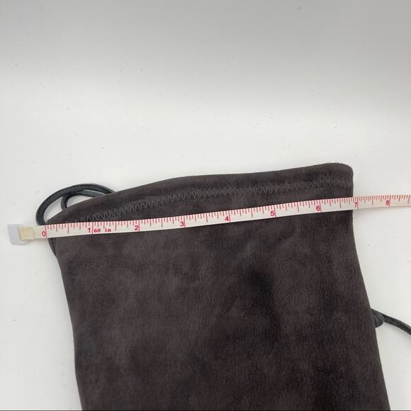 STUART WEITZMAN Lowland Boots Slate Gray Flat Suede Over the Knee NWT Size 5 - Picture 11 of 16